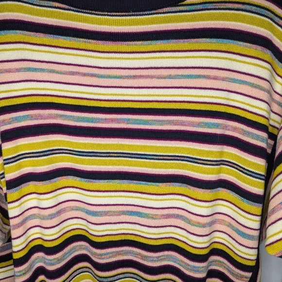 Moth Anthropologie striped dolman boat neck  sweater size woman's small - Picture 3 of 8